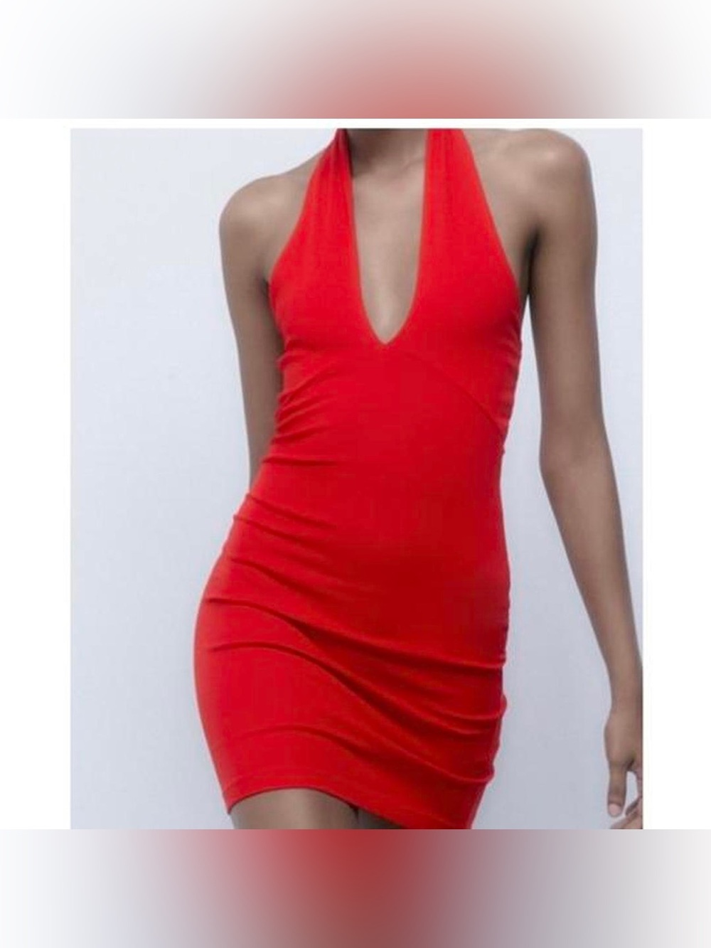 Zara Halter tie Mini Dress